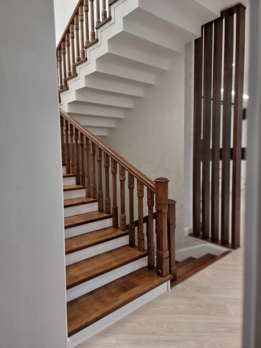 yog’och,mdf,faner va boshqa materiallardan sifatli zina poyalar