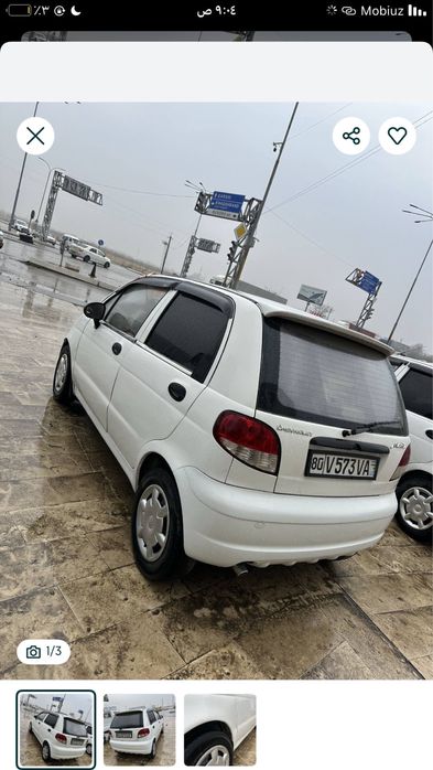 Матиз 2012 йил. Метанда.