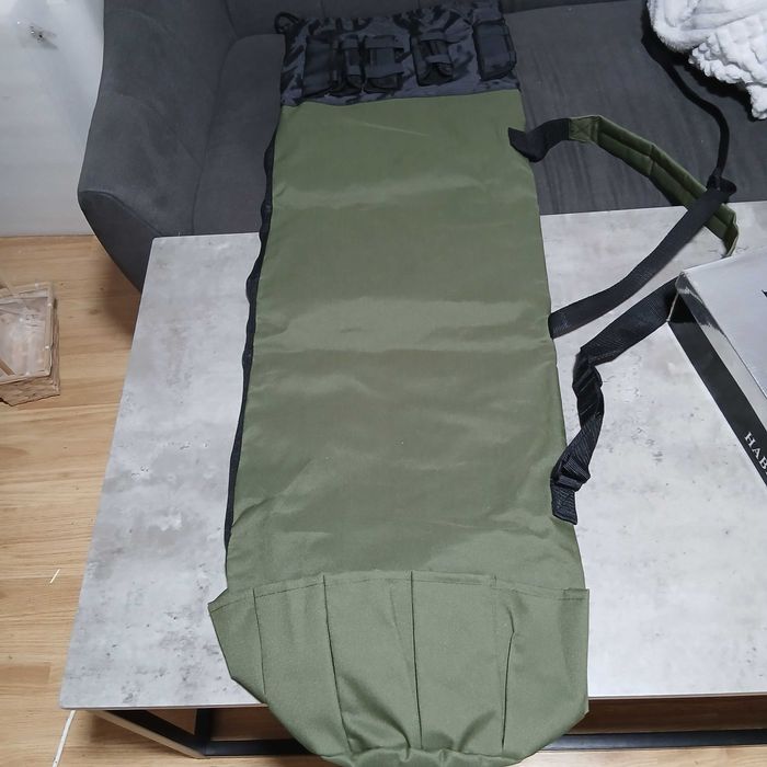 Geanta pentru pescuit, Transport Undite si Articole Portabila, Material 600D Oxford Impermeabil, Verde