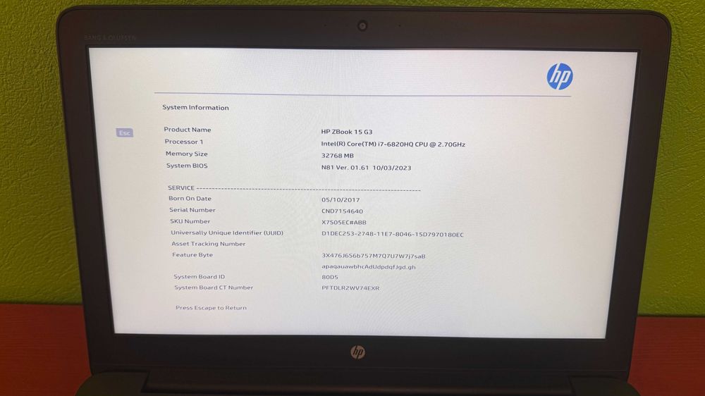 HP ZBook 15 G3 – Mobile Workstation profesional