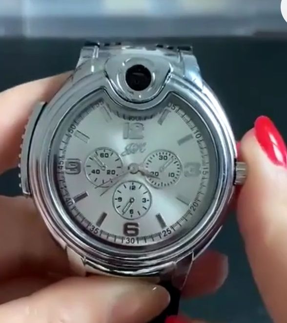 Ceas Bărbați cu bricheta , nou sigilat