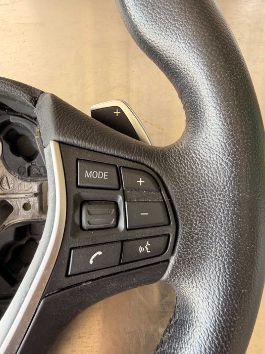 BMW F30 328i кожен мулти волан с пера, paddle shift steering wheel, бутони за автоматик – БМВ Ф30 xDrive без airbag
