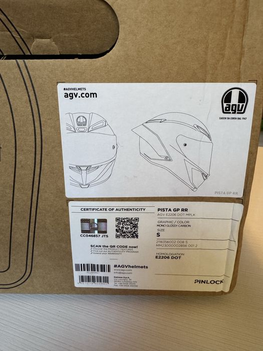Kaska AGV Pista GP RR размер S