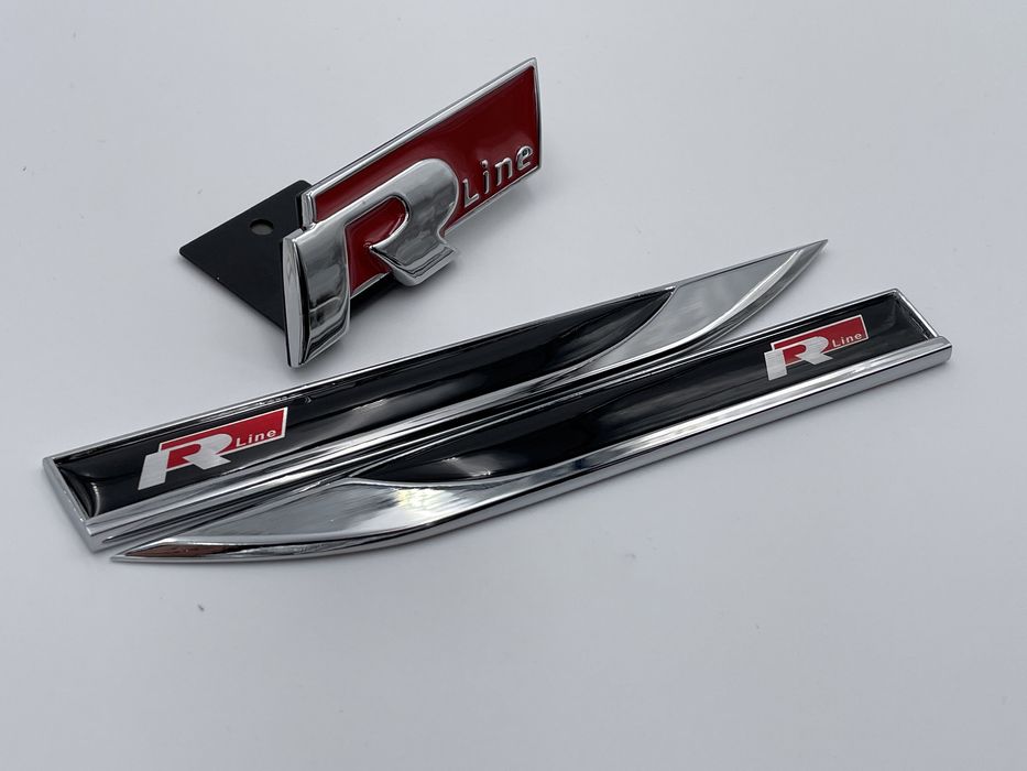 Set embleme VW R-line rosu nou