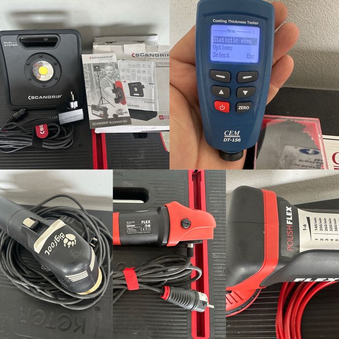Aparat polish Flex / Rupes / Lampa Scangrip / Aparat masurat vopsea