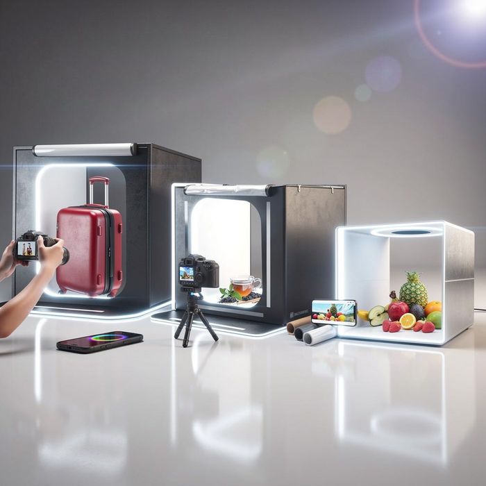 Фотобокс лайтбокс с подсветкой для предметной съемки товаров на каспи