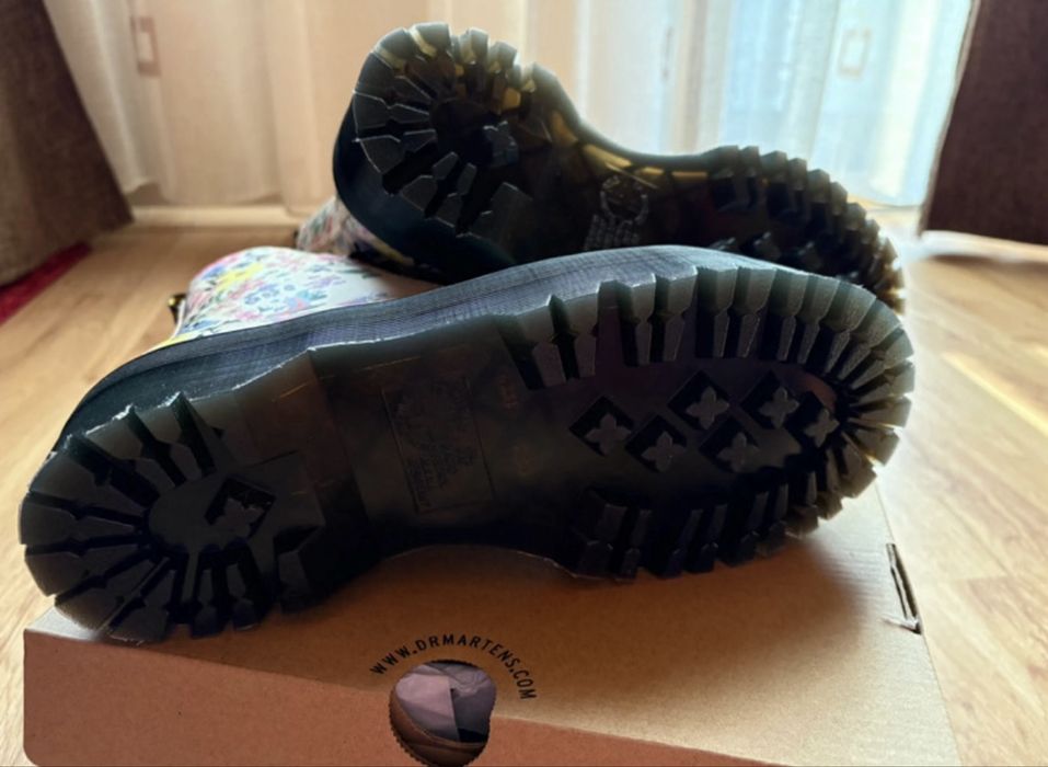 Dr. Martens Sinclair cizmă platform combinație florală