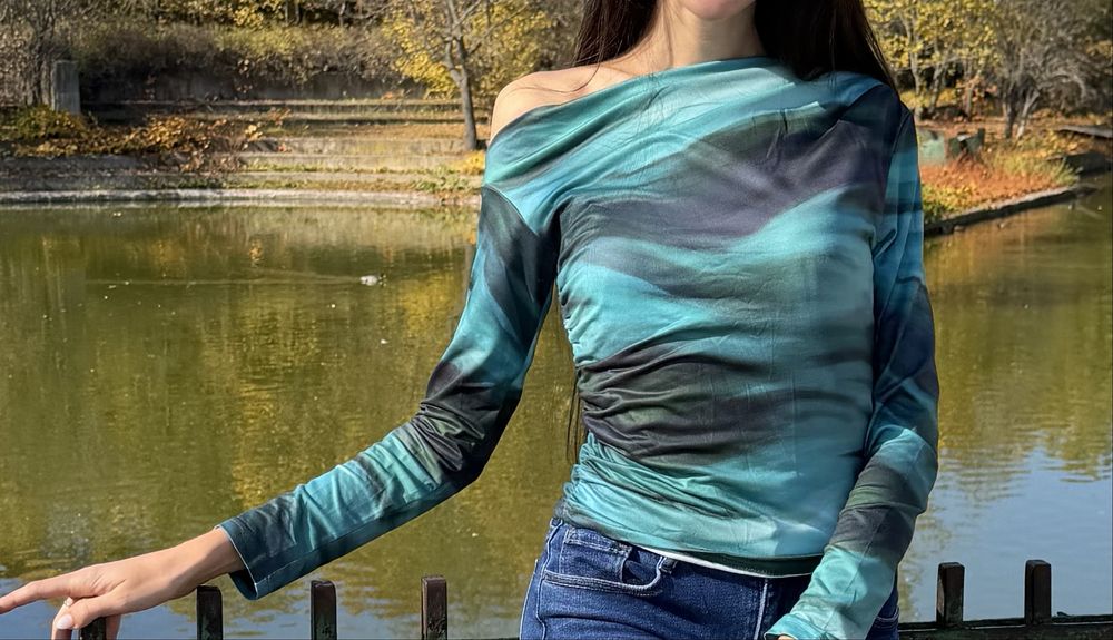 Дамски блузи с къс и дълъг ръкав, различни модели, много стилни - S