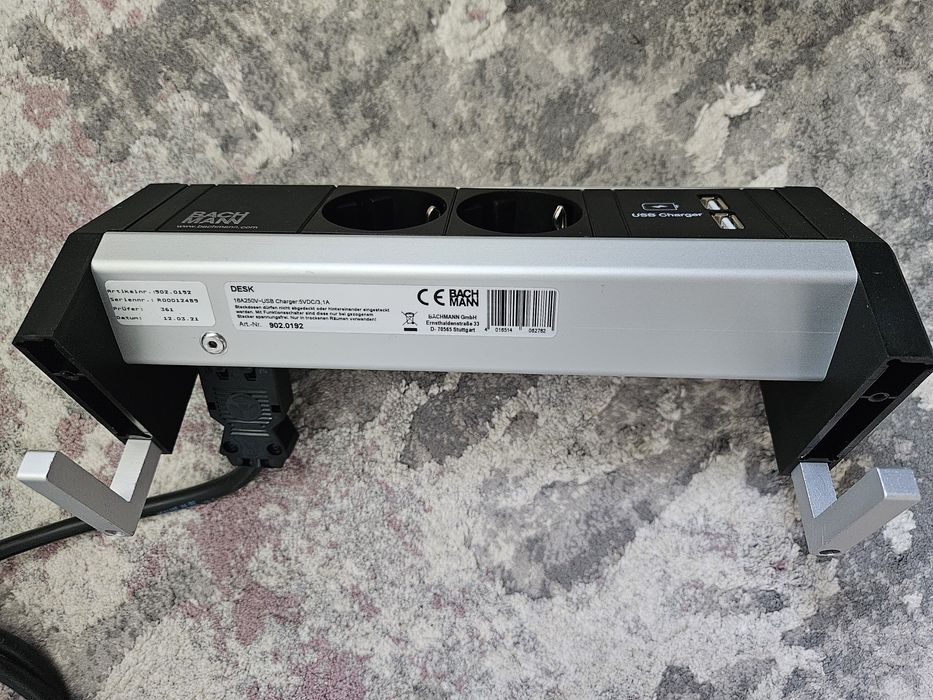Prelungitor Priza dubla cu 2 usb prindere birou