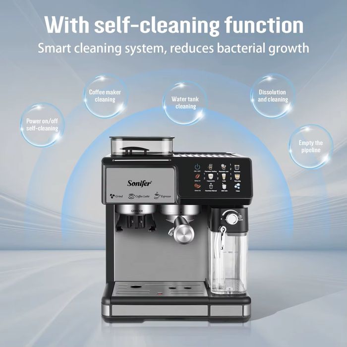 Кофемашина 3 в 1 Sonifer SF-3590! Espresso, Cappuccino, Latte