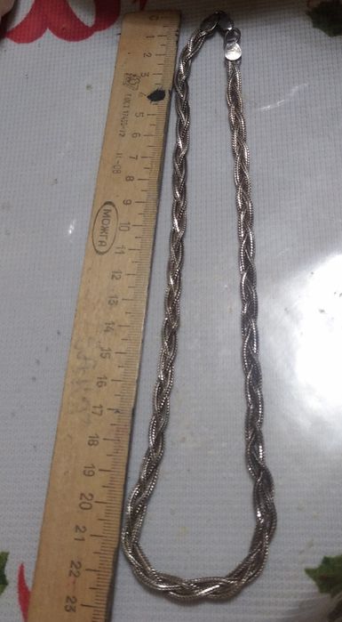 Продам серебряную цепочку и крестик