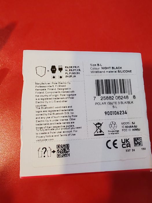 Ceas Polar Ignite 3 Negru