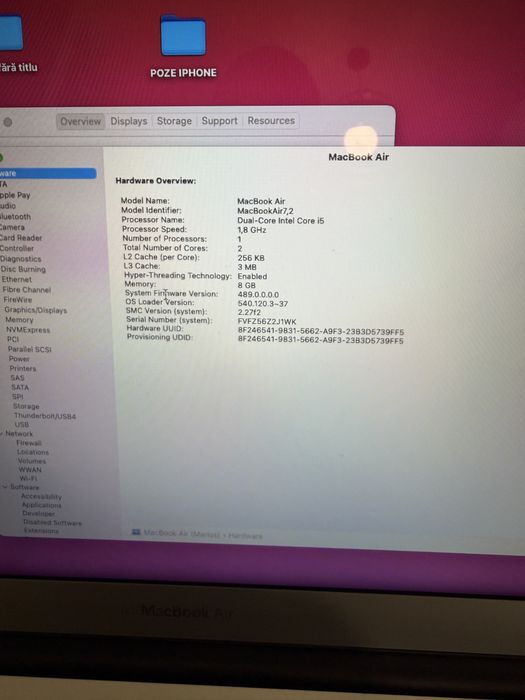 Macbook Air-68 cicluri