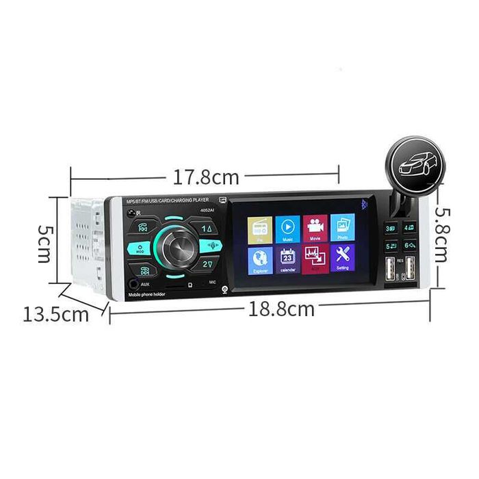 Мултимедия видео авторадио за кола автомобил usb bluetooth cd dvd