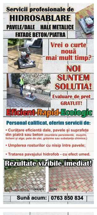 Curățire pavaje pavele