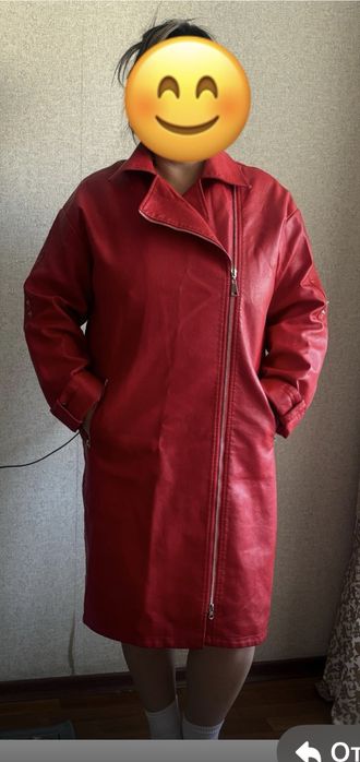 Продам кожанный плащ(эко кожа)