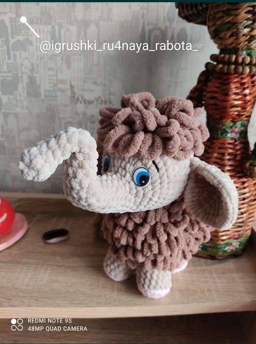 Мамонтёнок ручной работы