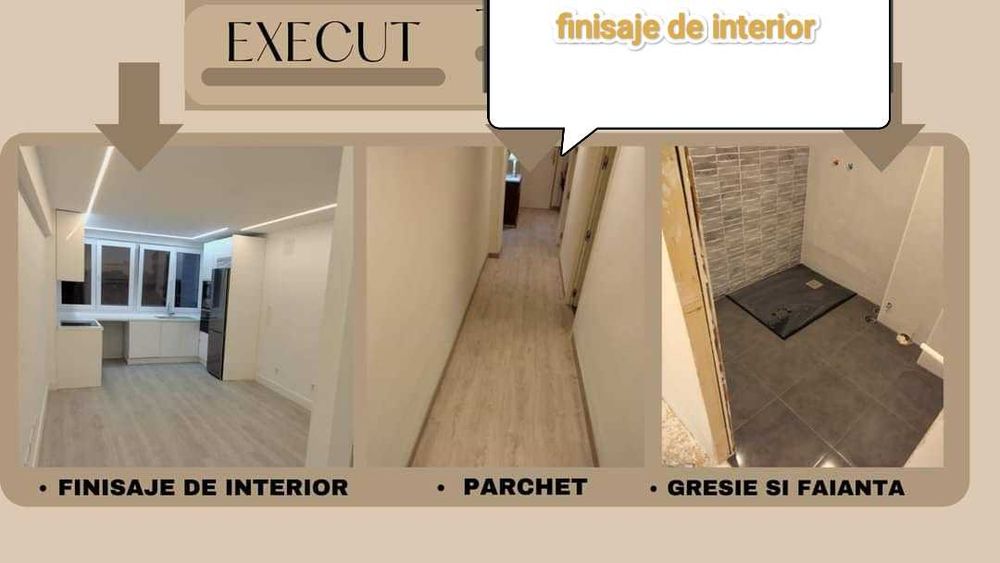 Finisaje de interior / exterior și instalații  sanitare