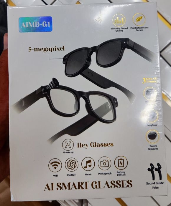 Суперцена Aimb G1 8MP WiFi Смарт Ai Smart Glasses Очки камерали