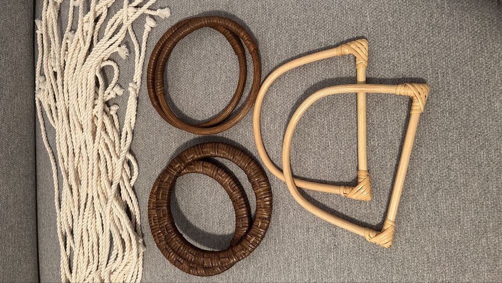 Дървени/Бамбукови дръжки за чанта