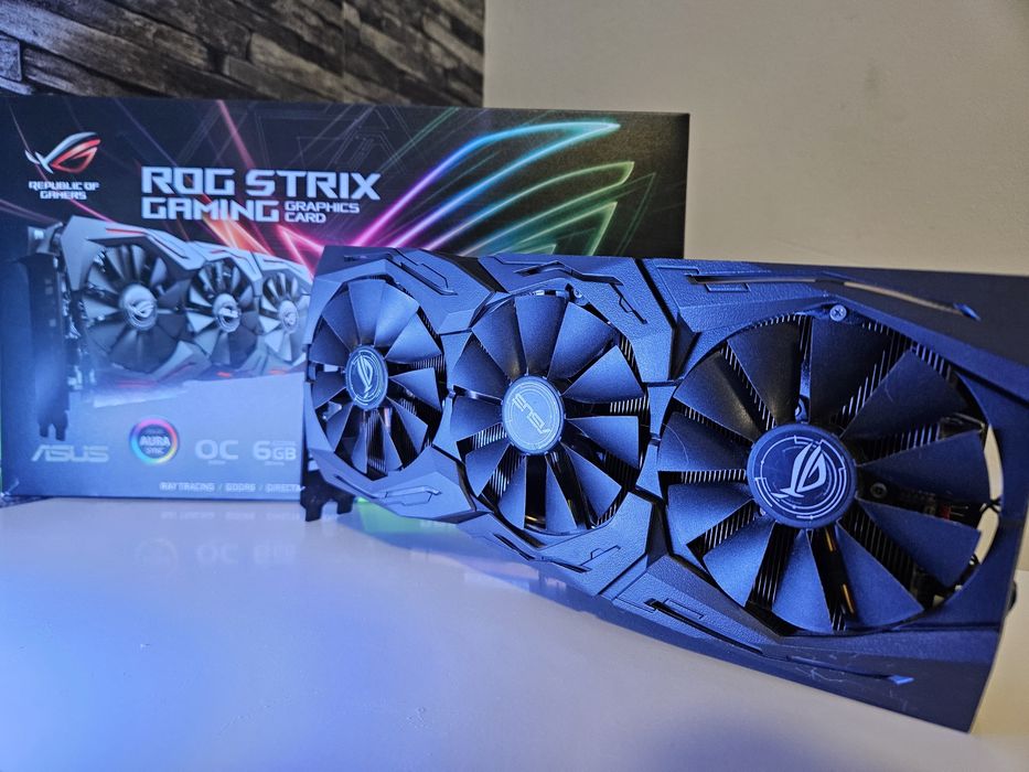 RTX 2060 ROG Strix 6GB RGB 3 Fanuri Full Box