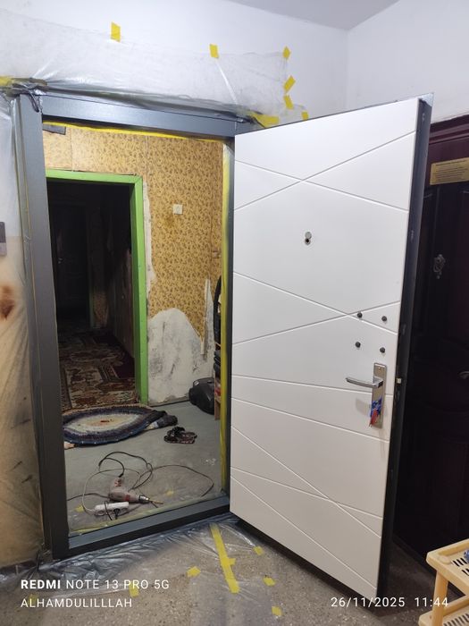 Реставрация железный дверей обшивка из МДФ