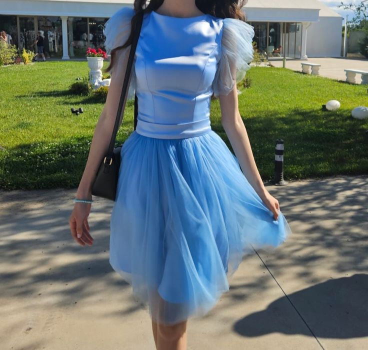 Rochie xs-s (36-38) bleu, reglabilă