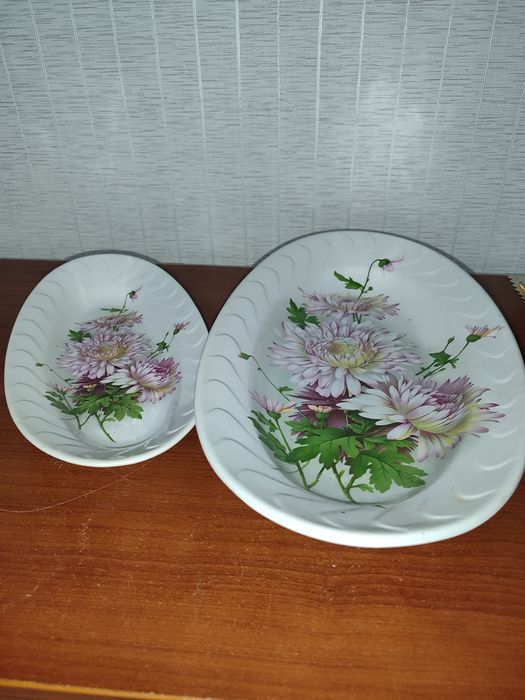 Новые блюда 3 штуки Капчагай фарфоровый завод