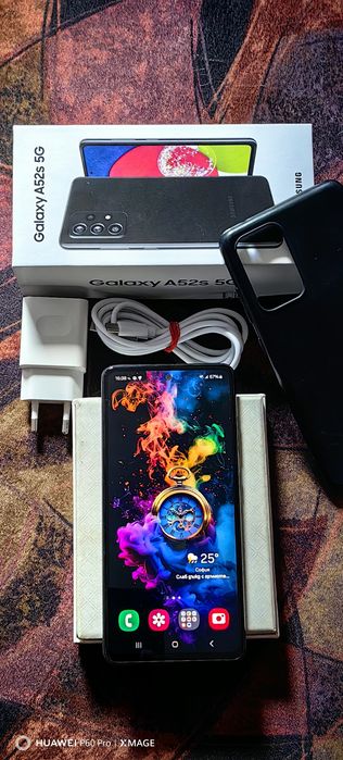SAMSUNG GALAXY A52s 5G-Топ състояние.Пълен комплект