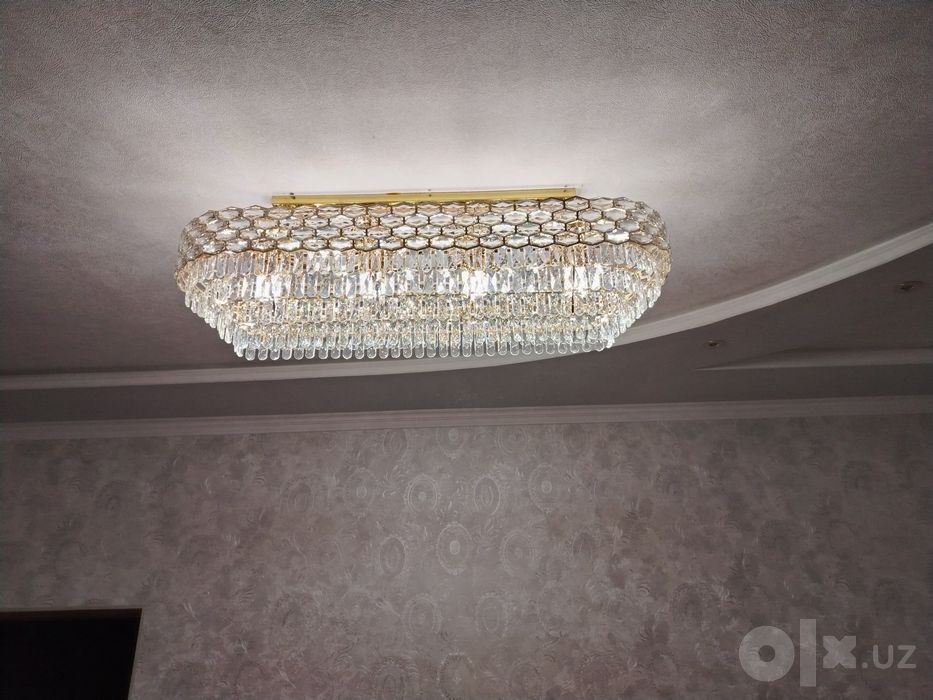 Установка люстра