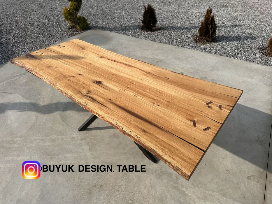 Изработка на маса плот от орех дъб маслина и епоксидна смола