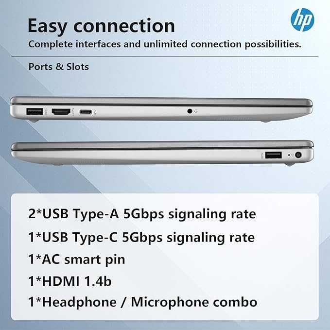 HP 255 G10 Laptop AMD Ryzen 5-7535U DDR5 16GB 512GB  15,6 FHD IPS