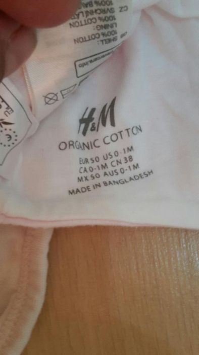 Lot/Set body și căciuli H&M și C&A 0-6 luni