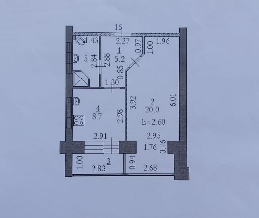 1к кв ЖК "Сункар"