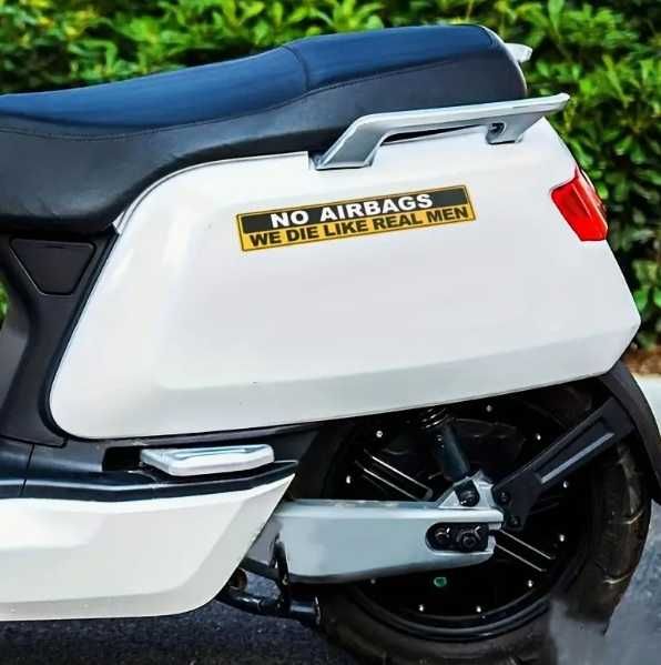 Стикер "No airbags we die like real men"