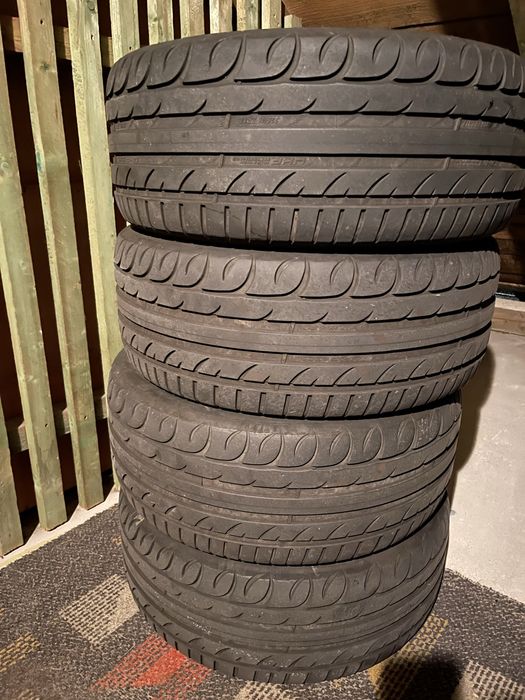 Vand anvelope de vara +jante audi R17