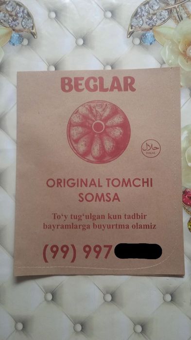 Somsa va gummalar uchun qogoz paketlar