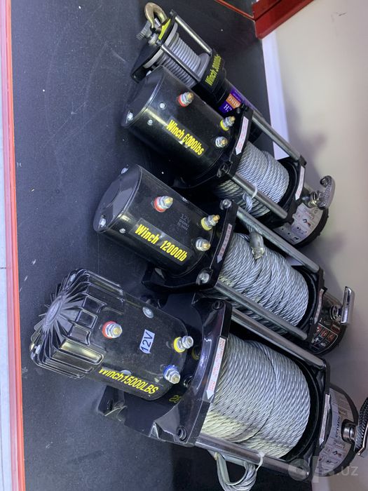 лебётки эвакуатор 12v 24v 3000lbs 16800lbs lebyotka