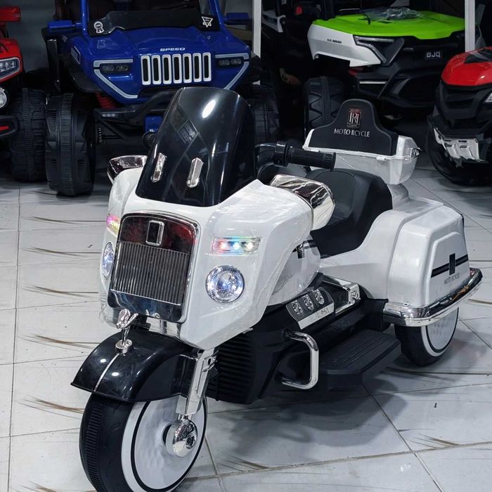 Motocicleta electrica Chopper Royce 2x 40W 12V cu telecomanda white
