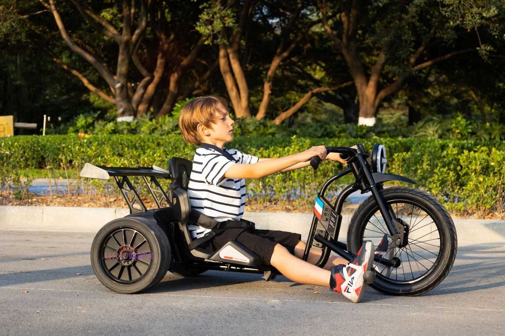 Tricicleta electrica cu functie Drift Kinderauto BJSX2338 2x250W Black
