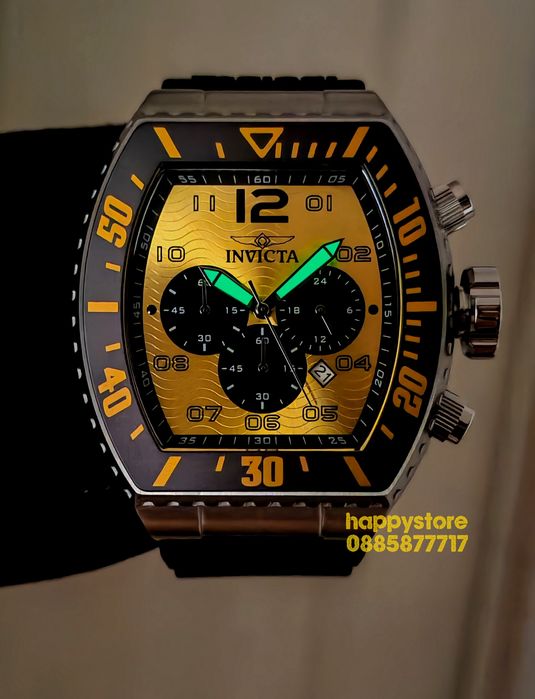 INVICTA Gridlock Yellow 50 mm, Инвикта нов ръчен часовник