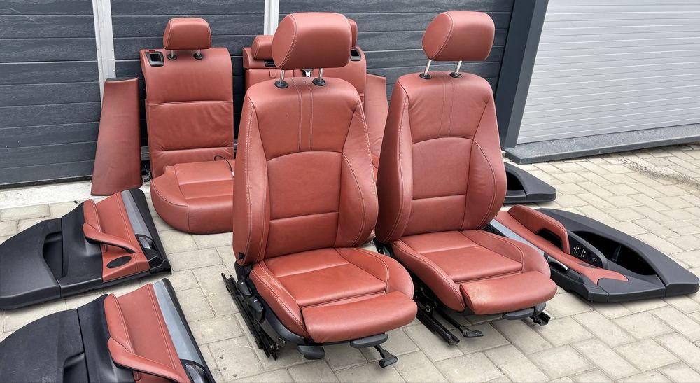 Scaune interior recaro piele rosu rosie full incalzire fata si spate Bmw X3 X4 F25 F26   #14