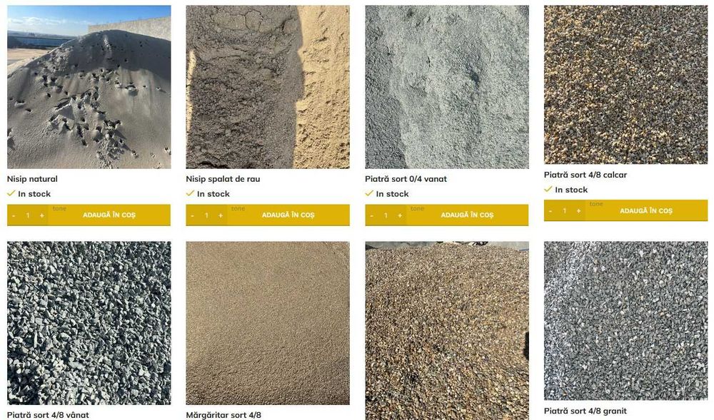 Agregate, nisip/piatră – Livrare in Mangalia | Inchirieri Utilaje