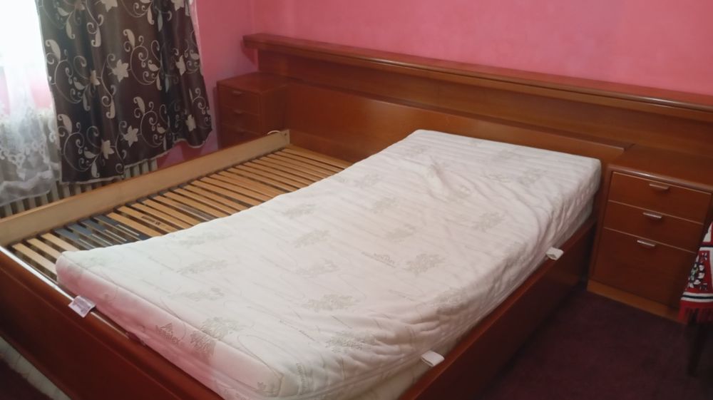 Pat dublu matrimonial reglabil cu lumină incorporata +2 saltele import