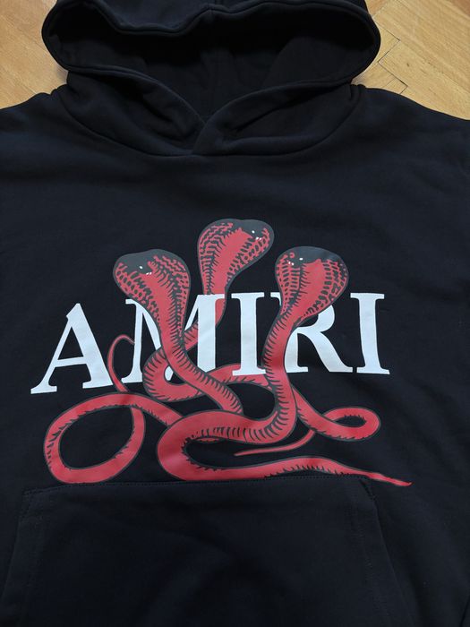 Amiri hoodie snake black/red