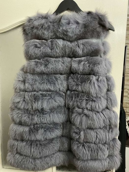 Сив елек от естествен косъм