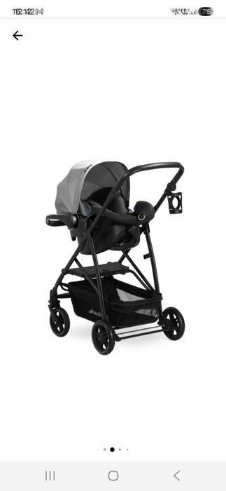 Vand Carucior 3in1 Hauck Rapid 4R Plus Trioset Grey cu UPF 50+, Gri