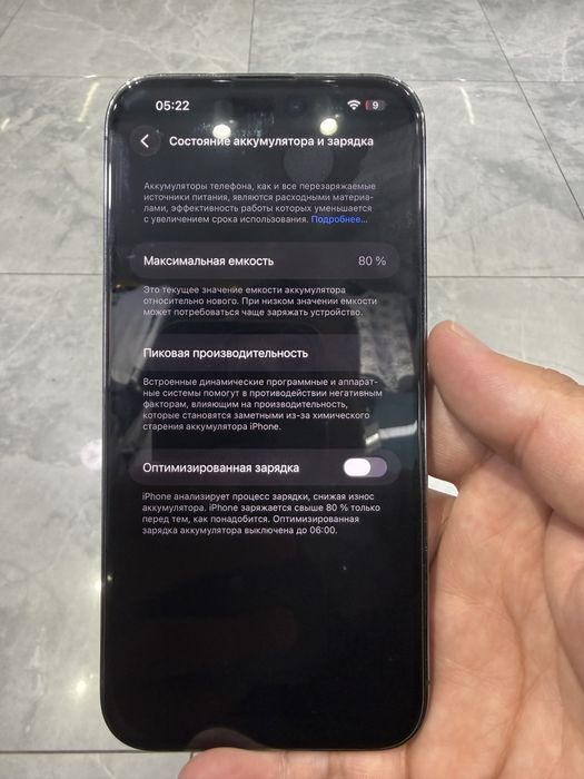 Iphone 14 pro max 128 aybi yo’q