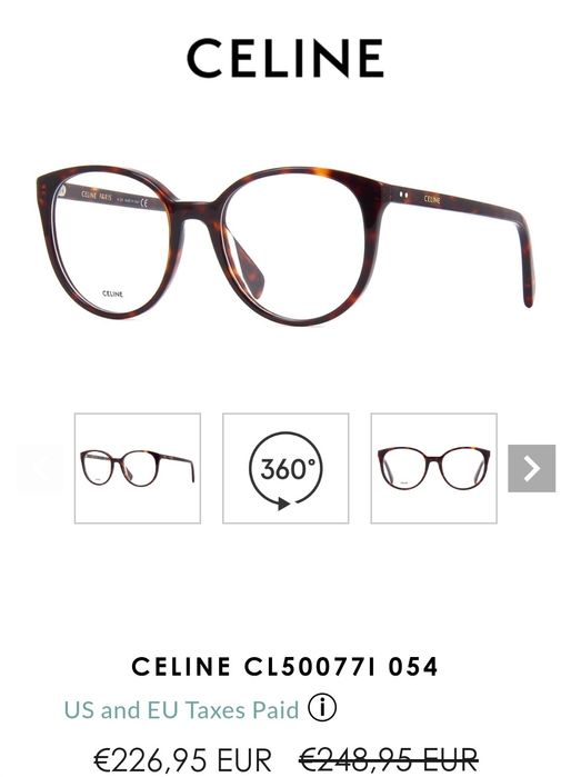 Celine диоптрични рамки за очила