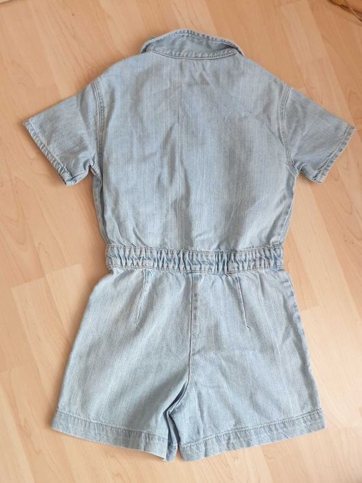 Jeans pantaloni scurti salopetă fete 10-12 ani